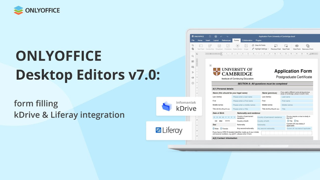 OnlyOffice Desktop for Mac 8.1.0.169 办公软件