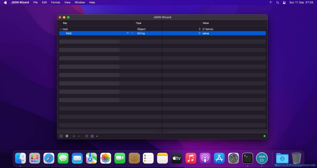 JSON Wizard for Mac 2.2 JSON数据管理工具