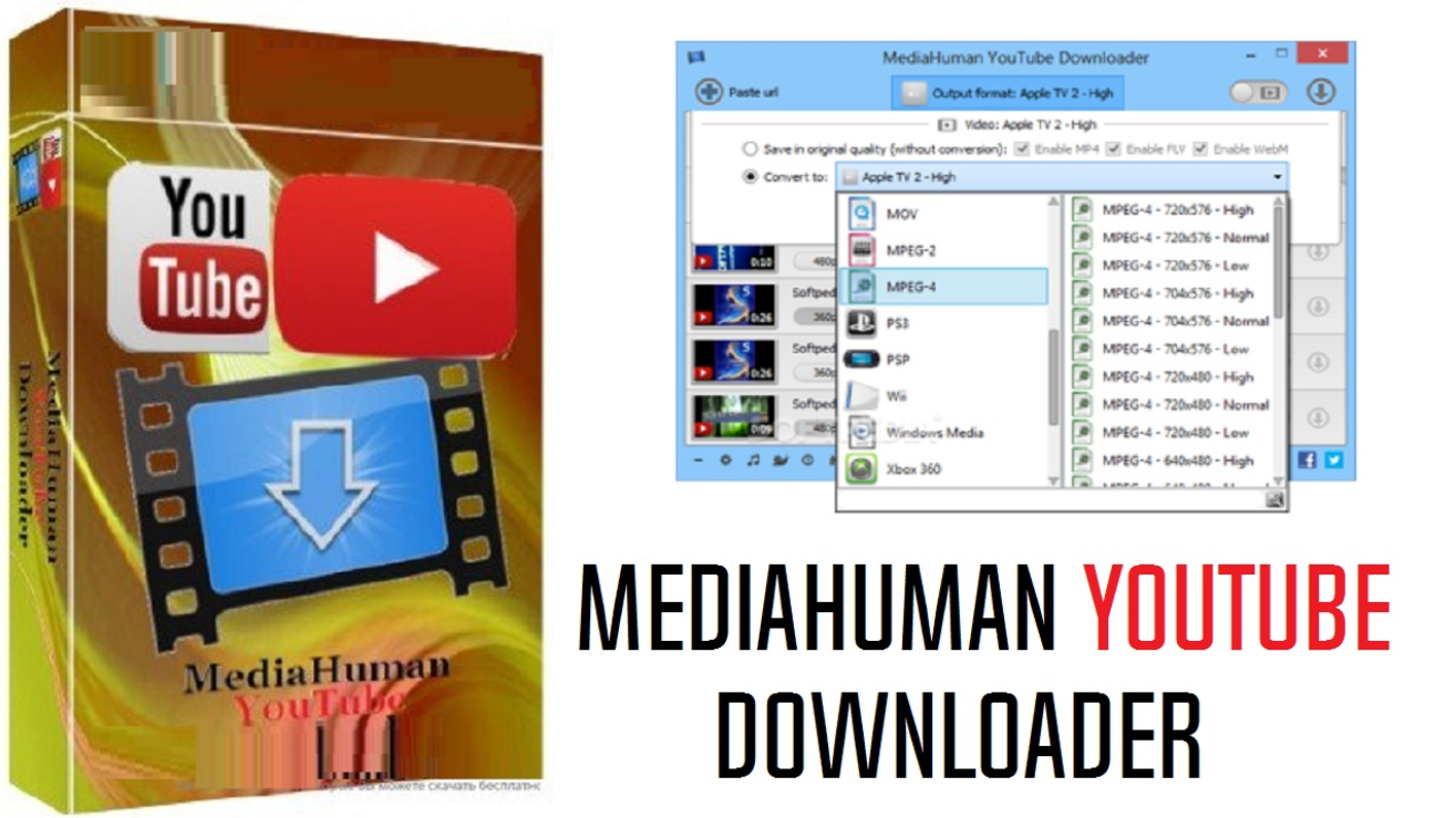 MediaHuman YouTube Downloader Portable 3.9.9.92 (0518) 在线平台下载工具