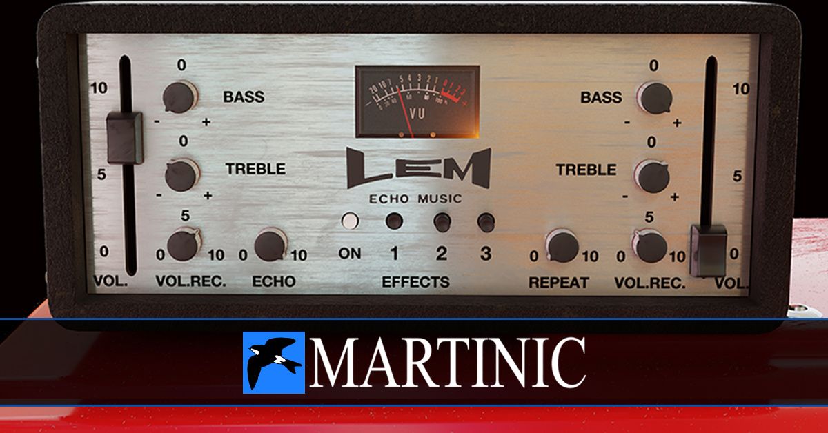 Martinic Lem Echo Music v1.4.1 复古磁带延迟效果插件