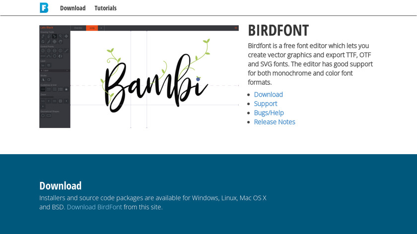 BirdFont for Mac 6.7.1 字体编辑器