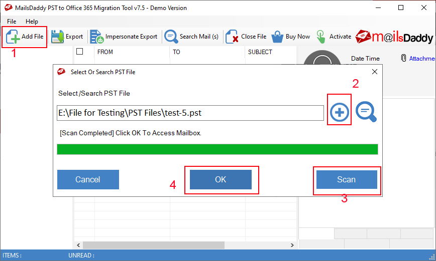 MailsDaddy PST to Office 365 Migration Tool Enterprise v8.0.0 PST文件迁移工具