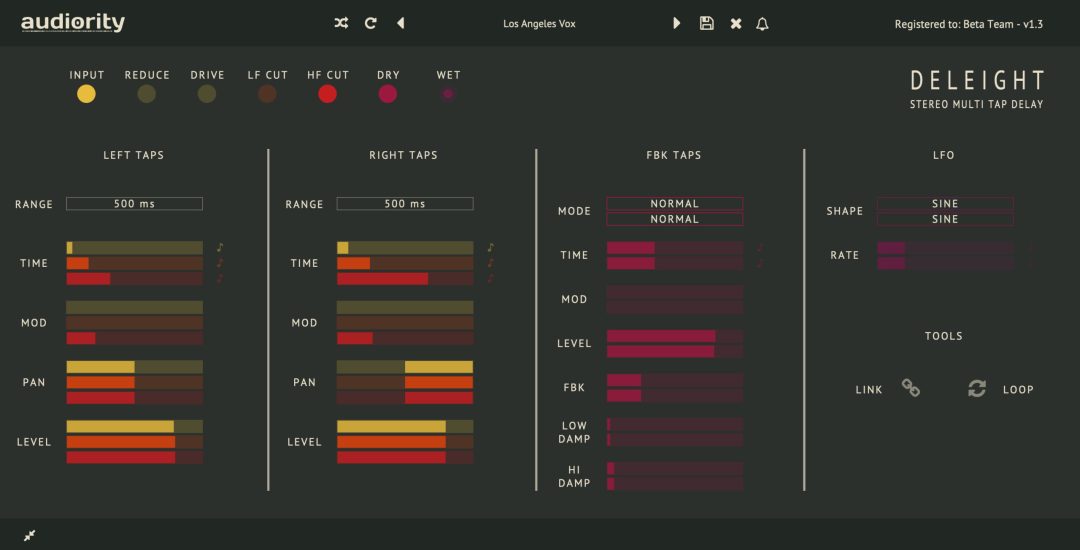 Audiority Deleight for Mac 1.3.0 复古风格延迟插件