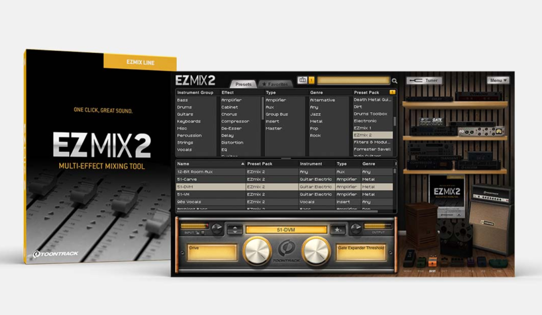 Toontrack EZmix for Mac 2.2.4 多效果混合插件